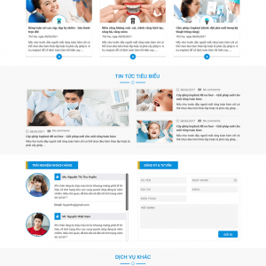 Thiết Kế Website Công Ty Nha Khoa Hoàn Mỹ