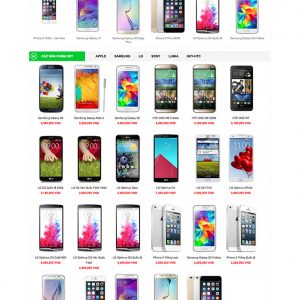 Thiết kế website bán hàng điện thoại - laptop