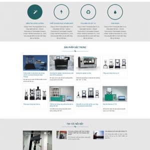 Mẫu thiết kế website công ty kinh doanh sản xuất thiết bị điện tử
