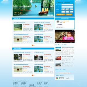 Mẫu website du lịch khách sạn