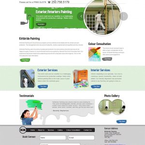 Thiết kế website giới thiệu hãng sơn - dịch vụ kiến trúc nội thất