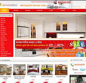 Thiết kế website thiết bị bếp