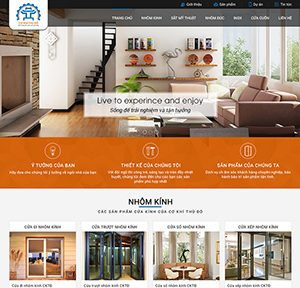 Mẫu thiết kế web cửa cuốn - cửa nhôm kính - sắt mỹ thuật